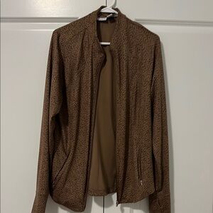 Athleta Brown Patterned Women's Blazer